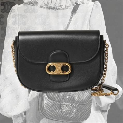 celine medium chain maillon triomphe bag|Celine chain bags for women.